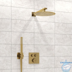 Душевая система Wasserkraft 250 1 режим A5548.180.259.285.194.286 Thermo (матовое золото)