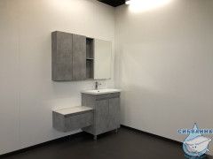 Тумба Comforty Осло 70 бетон светлыйс раковиной Comforty 70 00-00006117