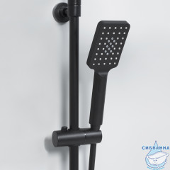 Душевая система Wasserkraft A29901 Thermo 300 1 режим (черный матовый)