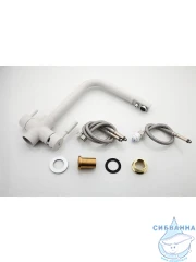 Смеситель кухни Frap F4352-8 (белый матовый)