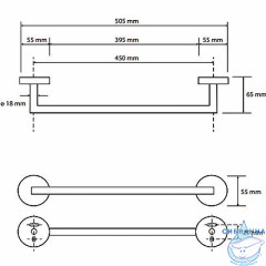 Полотенцедержатель Bemeta Graphit 156204022