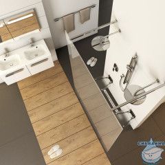 Душевое ограждение Ravak Walk In Free-150 v.200 bright alu+Transparent GW9FP0C00Z1