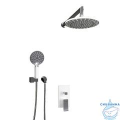 Встраиваемый комплект для душа с верхней душевой насадкой и лейкой A16067W