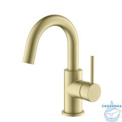 Смеситель для раковины Aquatek Европа AQ1307BG (золото шлифованное)