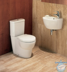 Унитаз напольный Jacob Delafon Ove 19974W-00 с бачком и сиденьем Soft Close (микролифт)