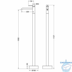 Смеситель для раковины Aquatek Европа AQ1309MB (черный матовый)