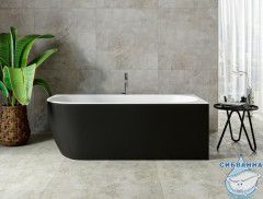Акриловая ванна Aquanet Family Elegant R 180x80 (белый глянцевый/черный матовый)
