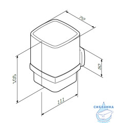 Стакан Am.Pm Gem A9034300