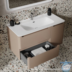 Тумба подвесная, 100 см, капучино, Edifice, IDDIS, EDI10C0i95 подходит умыв. 0101000i28