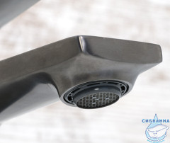 Смеситель для раковины Wasserkraft Wiese 8403 (без донного клапана) (черный матовый)