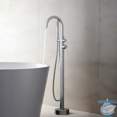 Смеситель для ванны напольный Aquatek Европа AQ1345CR (хром)