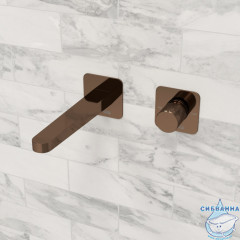 Встраиваемый смеситель для раковины Wasserkraft Paar A8851.311 (розовое золото)