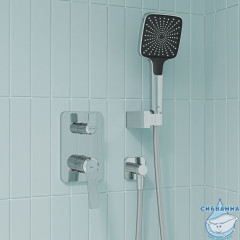 Встраиваемая система с тропическим и ручным душем, глянцевый хром, Parker, IDDIS, PARSB02i67