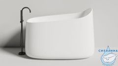 Ванна из искусственного камня Salini Ориенте Офуро 140x80 (материал S-Sense, белый глянцевый)