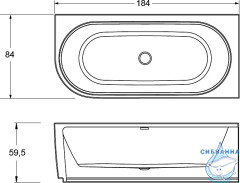 Акриловая ванна Riho Desire 184x84 L