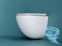 Унитаз подвесной безободковый Ceramicanova Vogue Rimless CN4008T с сиденьем быстросъемным Soft Close (микролифт)