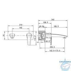 Смеситель для раковины встраиваемый Iddis Ray RAYWT00i65 (белый матовый)