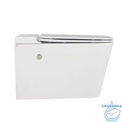 Унитаз подвесной импульсный Abber Rechteck AC1202P с сиденьем Soft Close (микролифт) (белый)