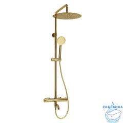 Душевая система Wasserkraft 300 1 режим A188.263.207.PG Thermo (золото глянцевое)