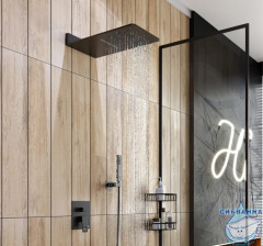 Душевая система Timo Briana SX-7139/03SM 230 1 режим (черный матовый)