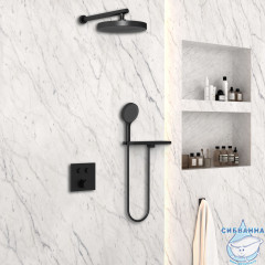 Душевая система Vincea 300 1 режим VSFW-4I212RMB (черный матовый)