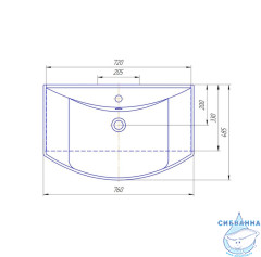 Тумба напольная Aqwella Барселона 75 белый глянец с раковиной Стиль 76