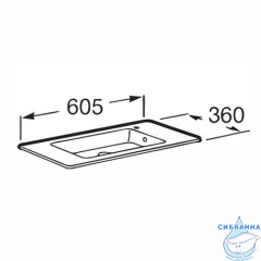 Мебельная раковина Roca Debba Unik 60 32799H00Y