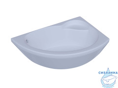 Акриловая ванна Aquatek Аякс 2 R 170х110 с каркасом