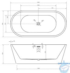 Акриловая ванна ABBER AB9203-1.5