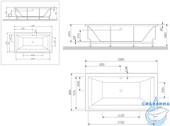 Панель боковая Am.Pm Admire 90 см W1AA-190-090W-S