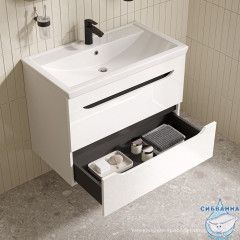 Тумба подвесная, 80 см, белый, Ray, IDDIS, RAY80W0i95 подходит умыв. 4078000i28