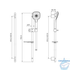 Душевой гарнитур, Sena, IDDIS, SEN3F70i16