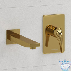 Встраиваемый смеситель для раковины Wasserkraft A71573 (глянцевое золот)