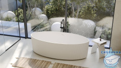 Ванна из искусственного камня ABBER Stein 180x85 AS9627