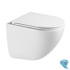 Унитаз подвесной безободковый Lemark Glazer 9614003 с сиденьем быстросъемным Soft Close (микролифт)