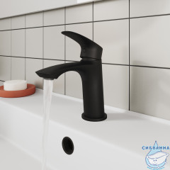 Смеситель для раковины Milardo Rora RORBL00M01 (без донного клапана) (черный матовый)