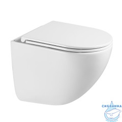 Унитаз подвесной безободковый Lemark Glazer 9614003 с сиденьем быстросъемным Soft Close (микролифт)