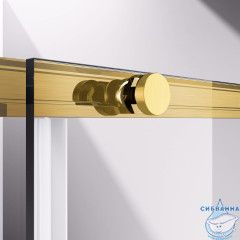 Душевое ограждение Vincea Slim-N 110x80 профиль брашированное золото, стекло прозрачное VSR-4SN8011CLG