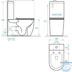Бачок для унитаза Koller Pool Round RN-0665-RC-T