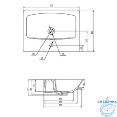 Мебельная раковина Акватон Нео-60