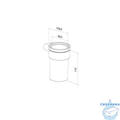 Стакан для зубных щеток, нержавеющая сталь, Petite, золото матовое, IDDIS, PETG0SGi45
