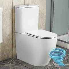 Унитаз напольный безободковый Azario Bonelle AZ-1229A с бачком и сиденьем Soft Close (микролифт)