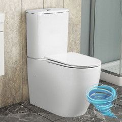 Унитаз напольный безободковый Azario Bonelle AZ-1229A с бачком и сиденьем Soft Close (микролифт)