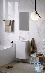 Тумба Aqwella Accent 42 c раковиной Малага 42 белый