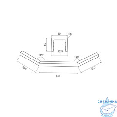 Декоративный профиль Idiis Stell 100x100 белый