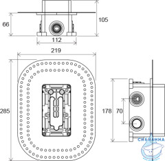 Внутренняя часть Ravak R-BOX Multi RB 071.50, X070074