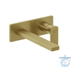  Смеситель для раковины встраиваемый  Kludi Renon 42245N075 (брашированное золото)