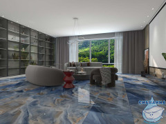 Плитка керамогранитная AZARIO CARLIN AQUA GOLD 60x120 Carving (H18004001G)