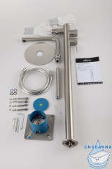 Смеситель ABBER Emotion 316 AF8815BST напольный для ванны, брашированная сталь