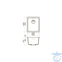 Кухонная мойка Omoikiri Kata 34-U-BL 4993382 черный